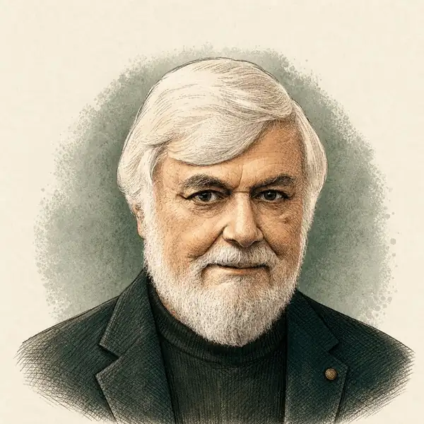 Illustrated portrait of Dick Halpert, Licensed Real Estate Salesperson at Win Morrison Realty